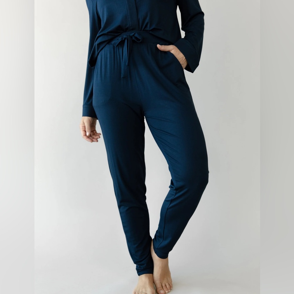 Cozy Earth - Bamboo Tapered Pant - Blue - M - Picture 2 of 6